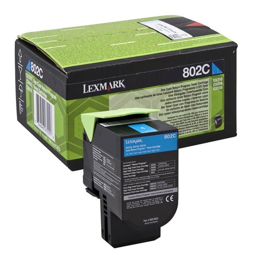 [480C20C0RA] Lexmark Original Toner 80C20C0 cyan 1 000 pages