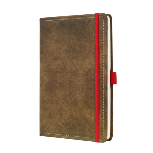 [4BLAZAP10] Zápisník CONCEPTUM Vintage linajkový hnedý 135x203mm