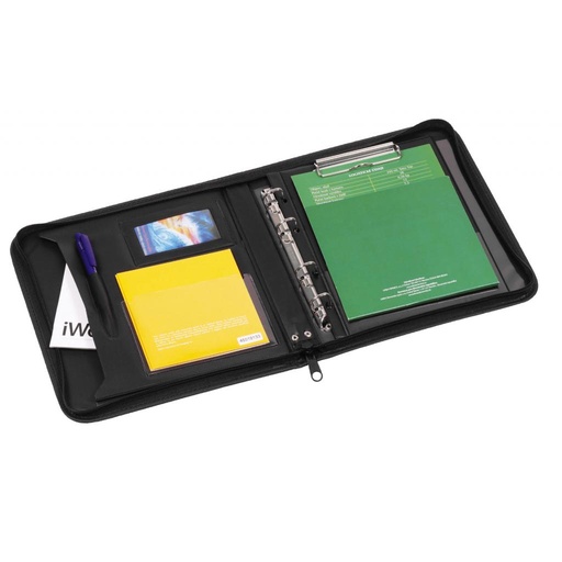 [4BLAZAP2] Konferenčná mapa A5 s podložkou KARTON PP Milano imitácia kože čierna