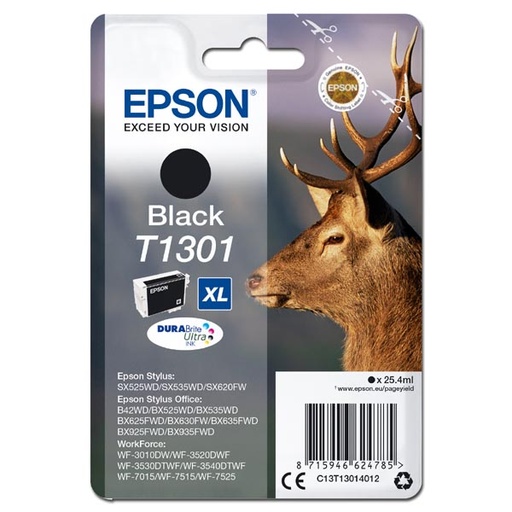 [4C13T13014012RA] Epson Original Inkjet T1301 / C13T13014012 black 25,4 ml 945 pages