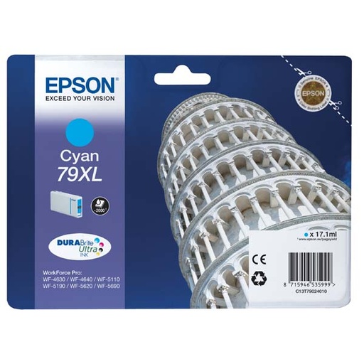 [4C13T79024010RA] Epson Original Inkjet T7902 XL / C13T79024010 cyan 17 ml 2 000 pages