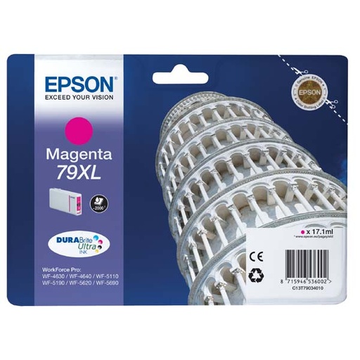 [4C13T79034010RA] Epson Original Inkjet T7903 XL / C13T79034010 magenta 17 ml 2 000 pages
