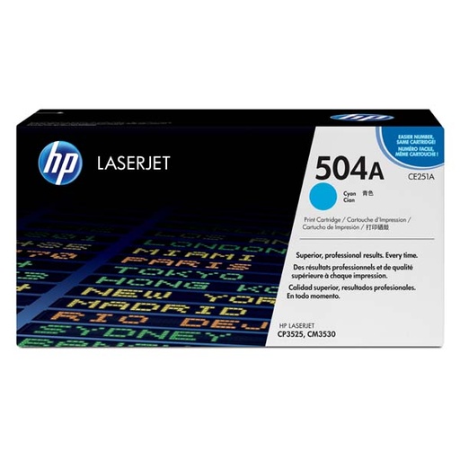 [4CE251ACR] HP Original Toner CE251A / HP 504A cyan 7 000 pages C-box
