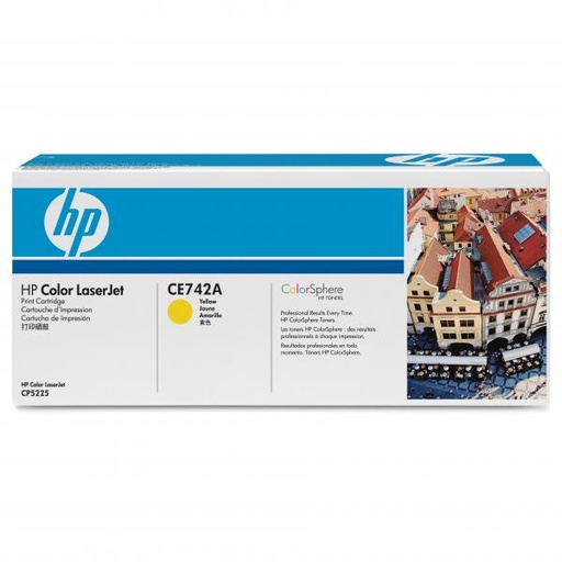 [4CE742ABR] HP Original Toner CE742A / HP 307A yellow 7 300 pages B-box
