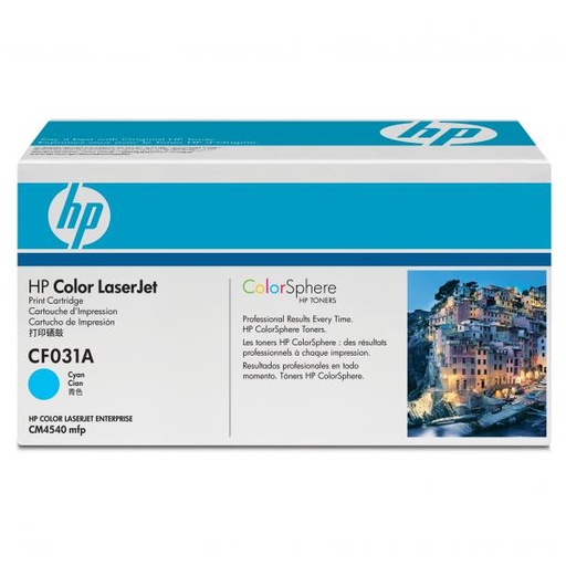 [4CF031ABR] HP Original Toner CF031A / HP 646A cyan 12 500 pages B-box
