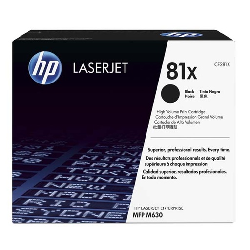 [4CF281XCR] HP Original Toner CF281X / HP 81X black 25 000 pages C-box