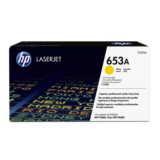 [4CF322ACR] HP Original Toner CF322A / HP 653A yellow 16 500 pages C-box