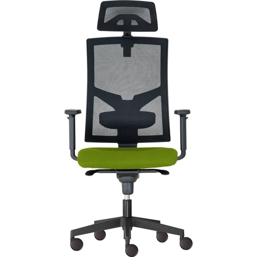 [4KANCST24] Kancelárska stolička GAME Šéf SYN zelená (Bombay 38) + PDH + podrúčky P44