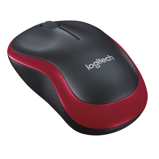 [4KMACCS1] Myš Logitech M185 červená, bezdrôtová, optická
