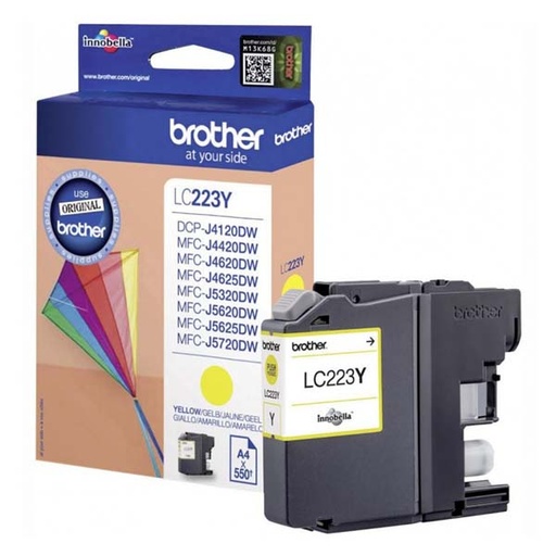 [4LC223YRA] Brother Original Inkjet LC223Y yellow 600 pages