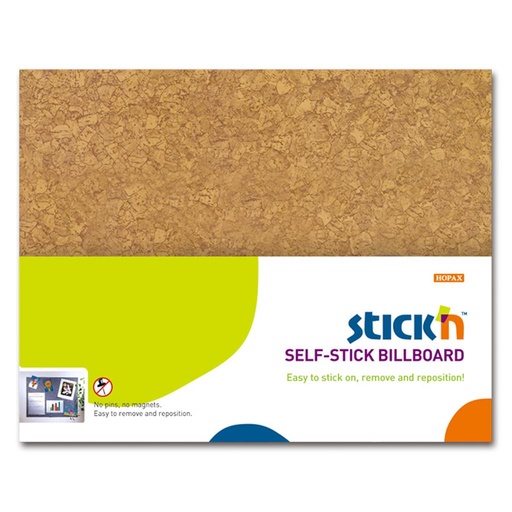 [4TABULE9] Samolepiaca nástenka Stickn Hopax 58x46 cm hnedá