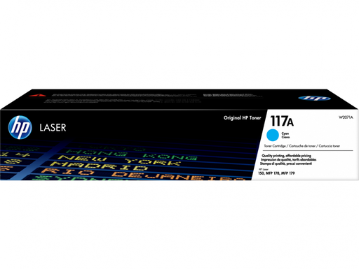[4W2071ACR] HP Original Toner W2071A / HP 117A cyan 700 pages C-box